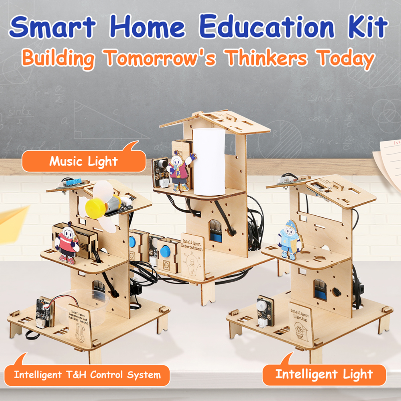 3-In-1 ACEBOTT ESP32 STEM School Smart Home Education Kit - Level 1 QE023