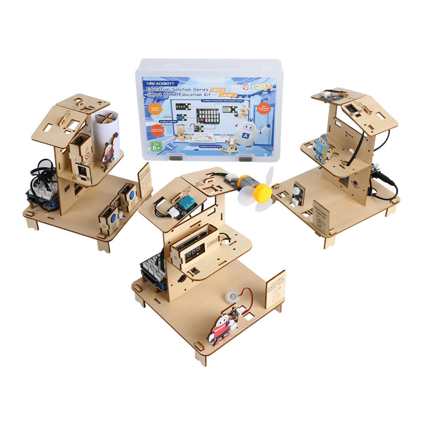 3-In-1 ACEBOTT ESP32 STEM School Smart Home Education Kit - Level 1 QE023