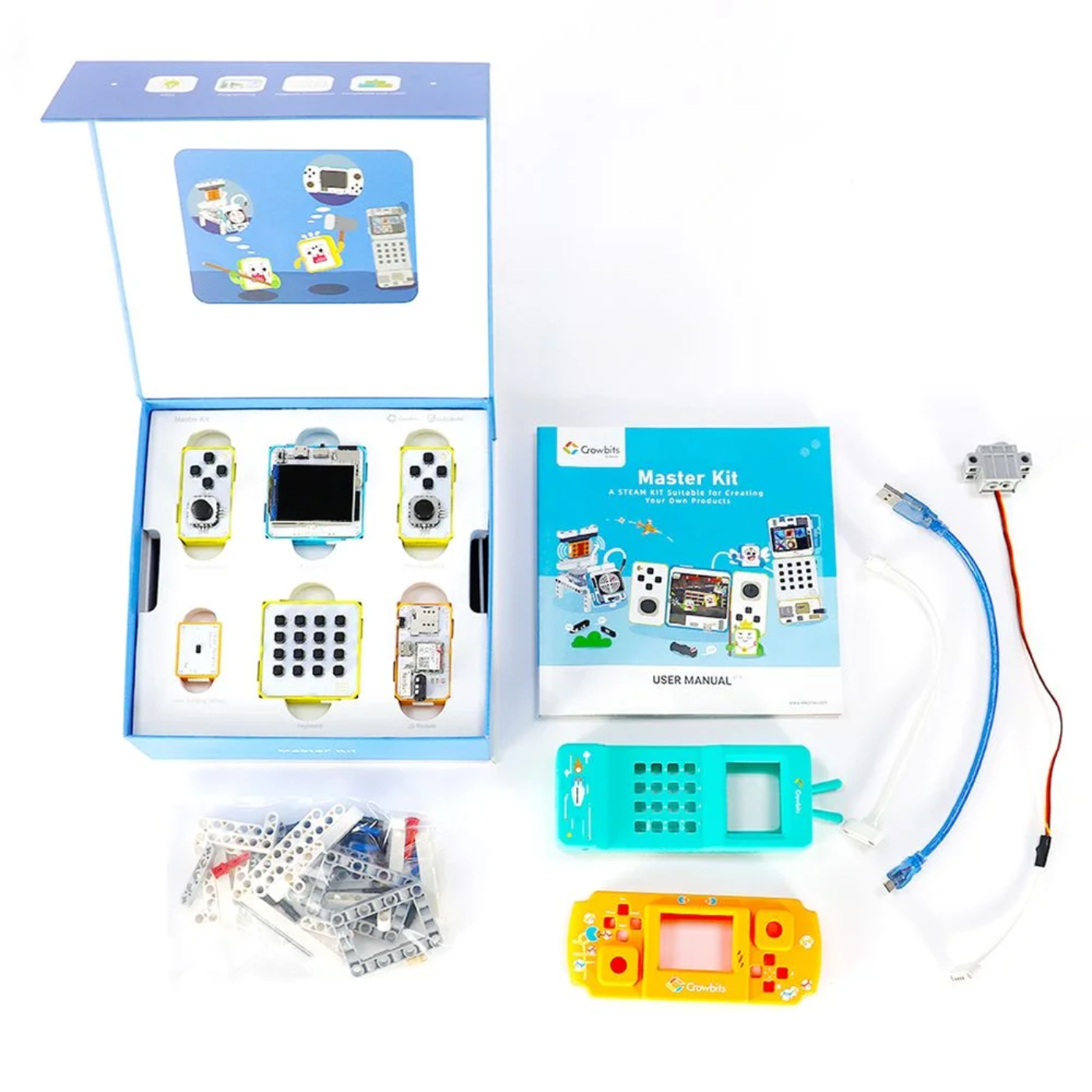 Elecrow - Crowbits-Master Kit with 3 fully functional products, STEM Programming Educational Building
