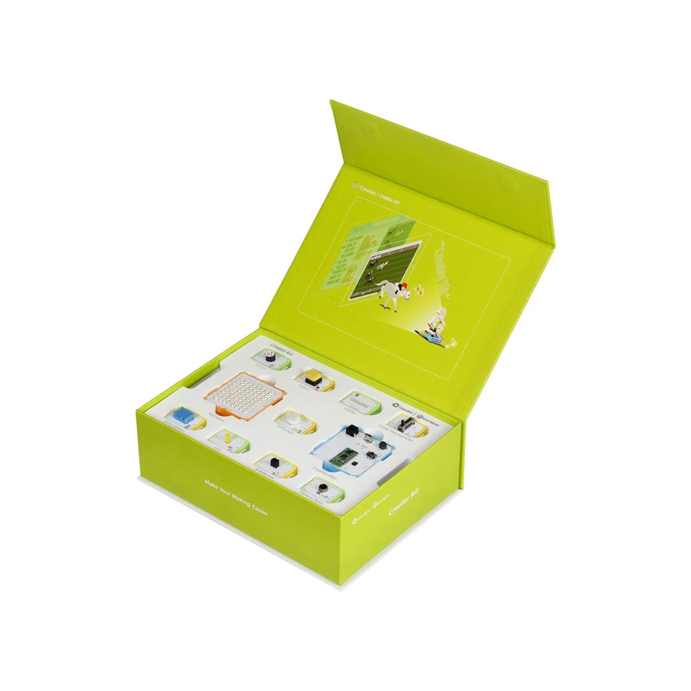 Elecrow - Crowbits-Creator Kit Based on Arduino, 12-in-1 STEM Toy for Kids