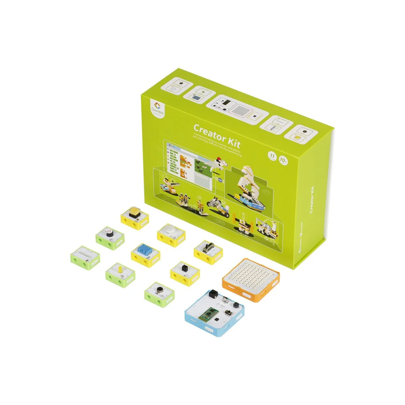 Elecrow - Crowbits-Creator Kit Based on Arduino, 12-in-1 STEM Toy for Kids