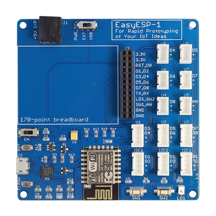 ELECROW EasyESP-1 ESP8266 WiFi Experimenter Board - Buy Online India