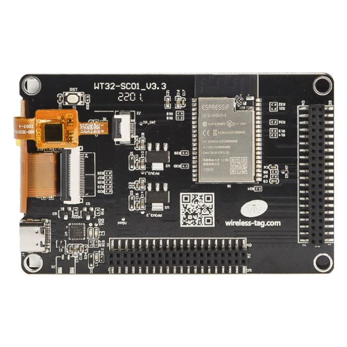 ELECROW ESP32 WT32-SC01 Development Board with 3.5in 320×480 Multi-Touch capactive Screen, Bluetooth & WiFi