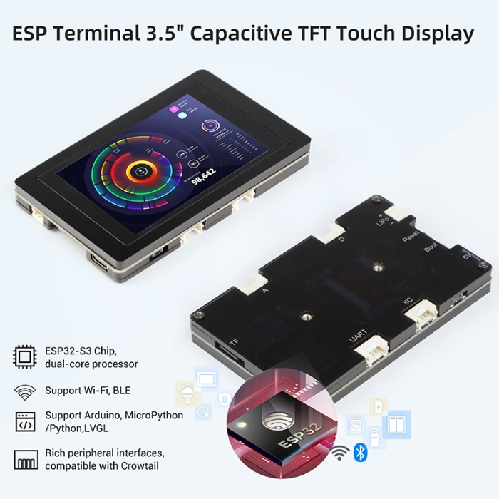 ELECROW ESP32-S3 3.5 Inch 480x320 TFT Capacitive Touch Display Terminal - Buy in India