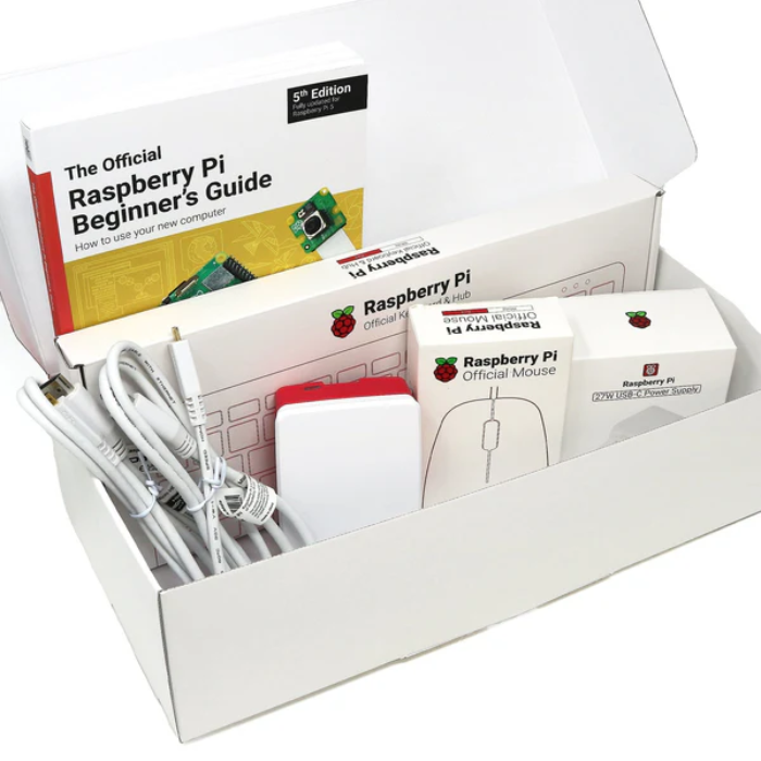 Official Raspberry Pi 5 Desktop Kit without Pi Board - Complete Starter Kit for Beginners