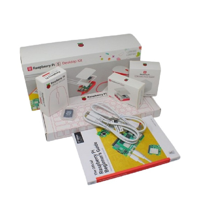Official Raspberry Pi 5 Desktop Kit without Pi Board - Complete Starter Kit for Beginners