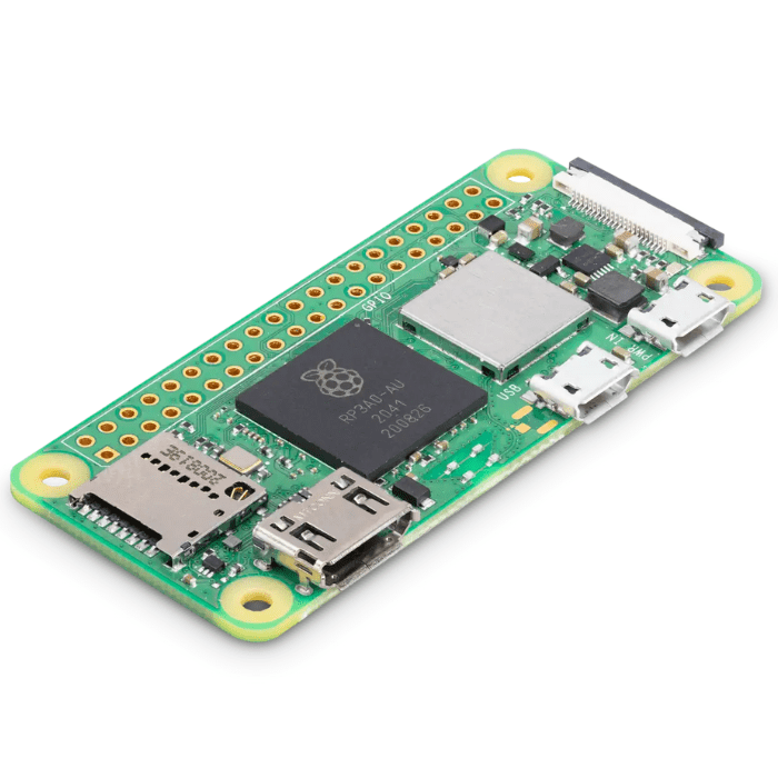 RASPBERRY PI ZERO 2W WITH ALUMINIUM HEATSINK AND 20X2 HEADER