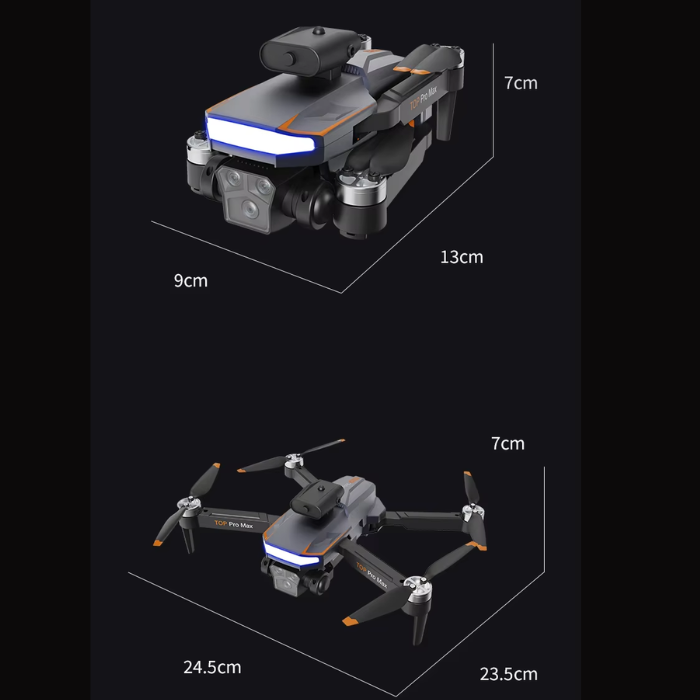 P18 Pro Foldable FPV Drone with Triple HD 4K Camera and Brushless Motor