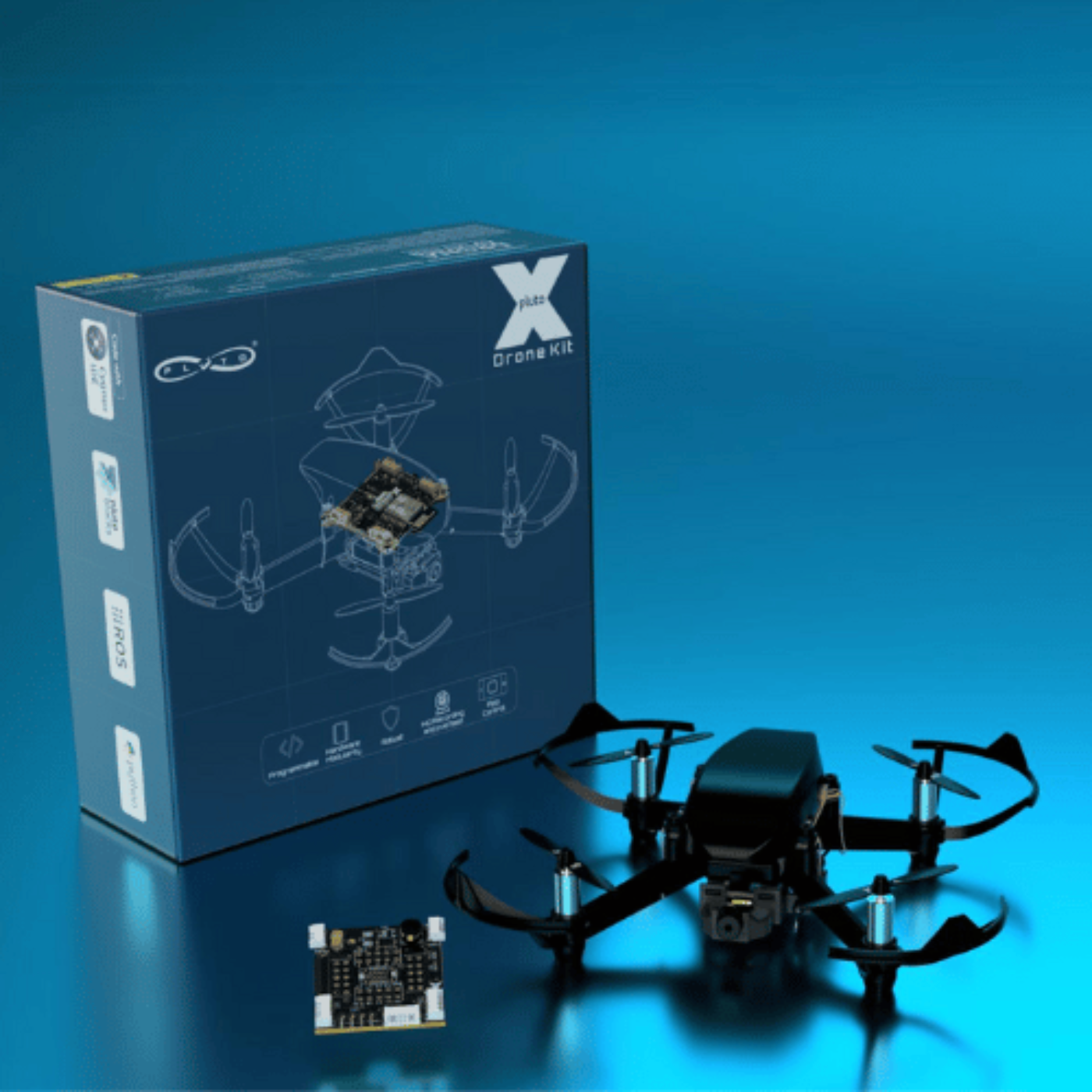 Pluto X Educational Nano DIY Drone Kit with Camera and WIFI for STEM Learning
