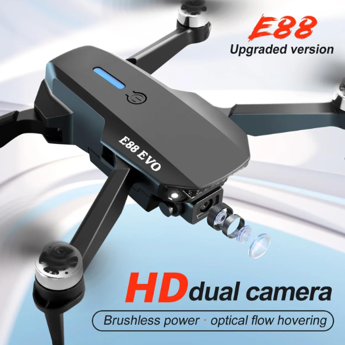 E88 EVO Brushless Motor Drone Kit with 4K UHD Camera and Intelligent Flight Modes