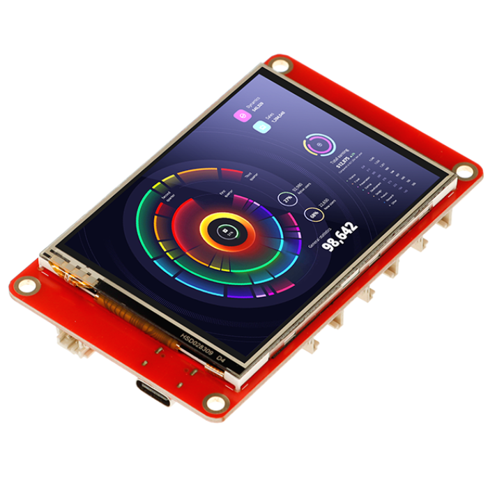 ELECROW ESP32 display 2.8 Inch HMI 240×320 Display SPI TFT LCD Touch Screen Compatible with Arduino/LVGL/Esphome/PlatformIO/Micropython with Acrylic Case