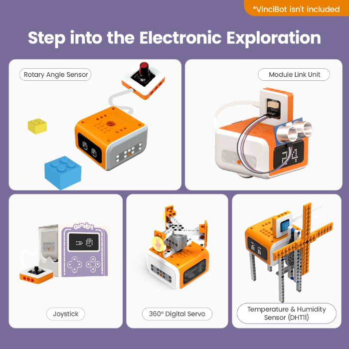 Matatalab 5-in-1 Programmable STEM Robotics Kit with 128 Bricks for VinciBot - Buy in India