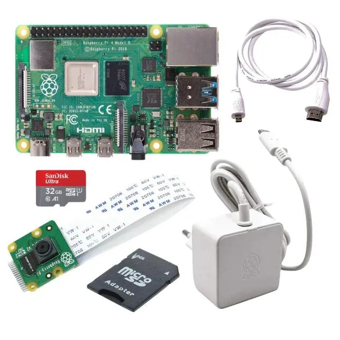 Raspberry Pi 4 Model B 4GB RAM Computer Vision Kit - IoT & AI Projects