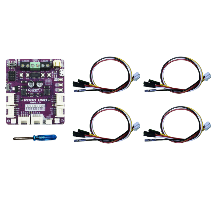 Cytron Robo Uno Shield for Arduino - All-in-One Robotics Shield - Ideal for Makers & Students