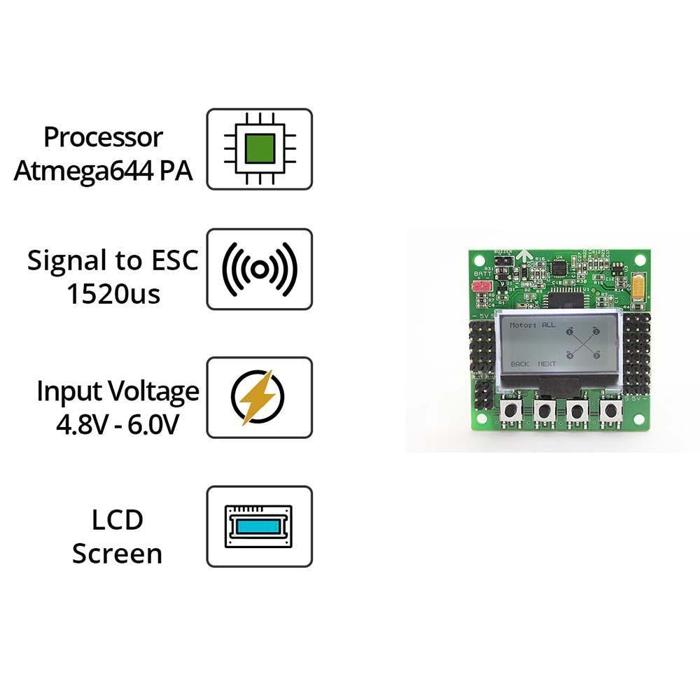 Iotcart KK Board 2.1.5 Multi-Rotor LCD Flight Control Board - Quadcopter Stabilizer