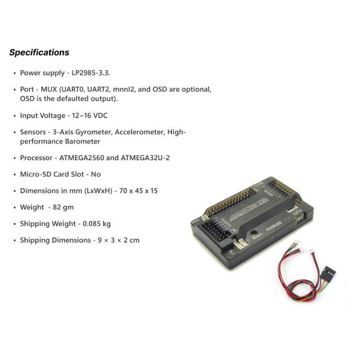 Iotcart APM 2.8 Flight Controller 6DOF MPU-6000 - Drone Autopilot