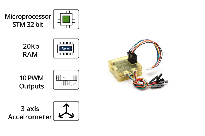 Openpilot CC3D EVO Flight Controller - 3-Axis Gyro & Accelerometer for Drones