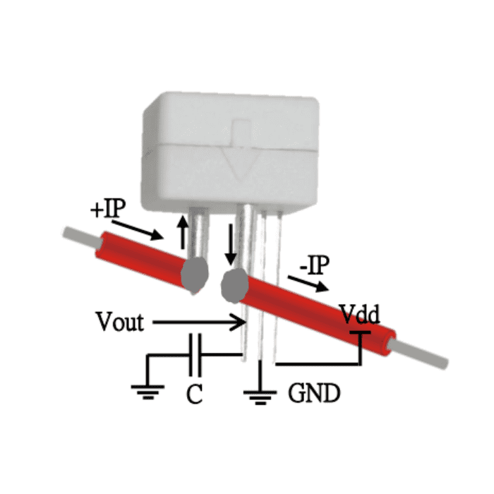 Original WCS2720 Hall Effect based Linear Current Sensor (0-20A)