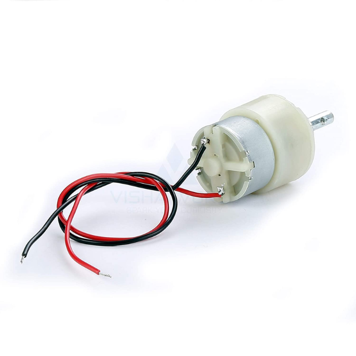 Iotcart 12V 6 RPM Center Shaft DC Gear Motor for Robotics - Buy Online