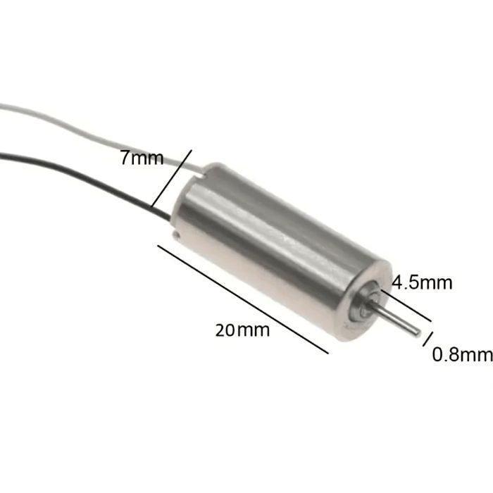 Micro Coreless Motor with propeller(7x20) - 4 Pieces