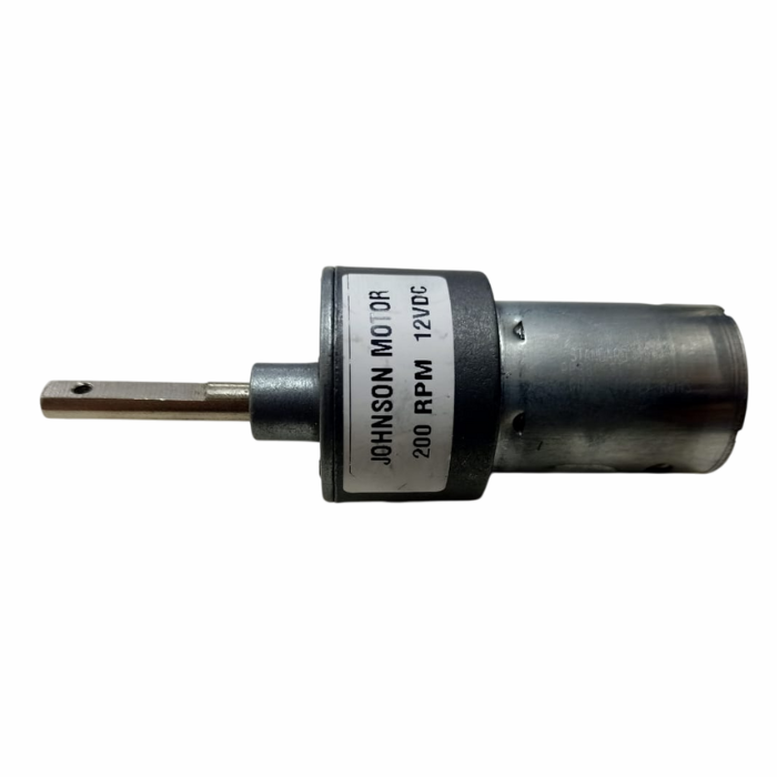 12V 200 RPM Johnson Geared DC Motor - Grade A Quality