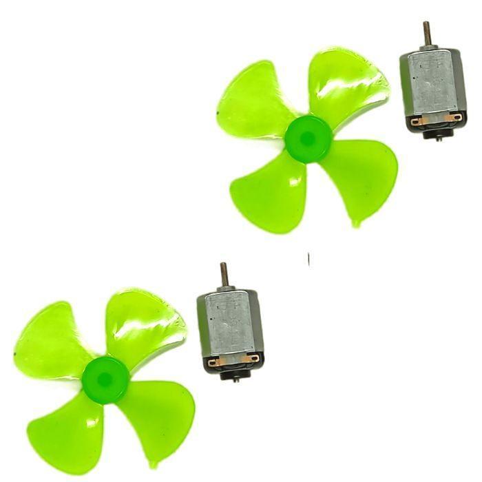 Buy Iotcart SES-P-2027 3V 2000RPM DC Toy Motor with Fan (2pcs) - DIY & Robotics Projects