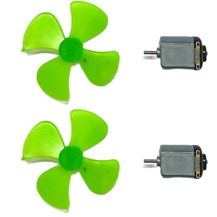 Buy Iotcart SES-P-2027 3V 2000RPM DC Toy Motor with Fan (2pcs) - DIY & Robotics Projects