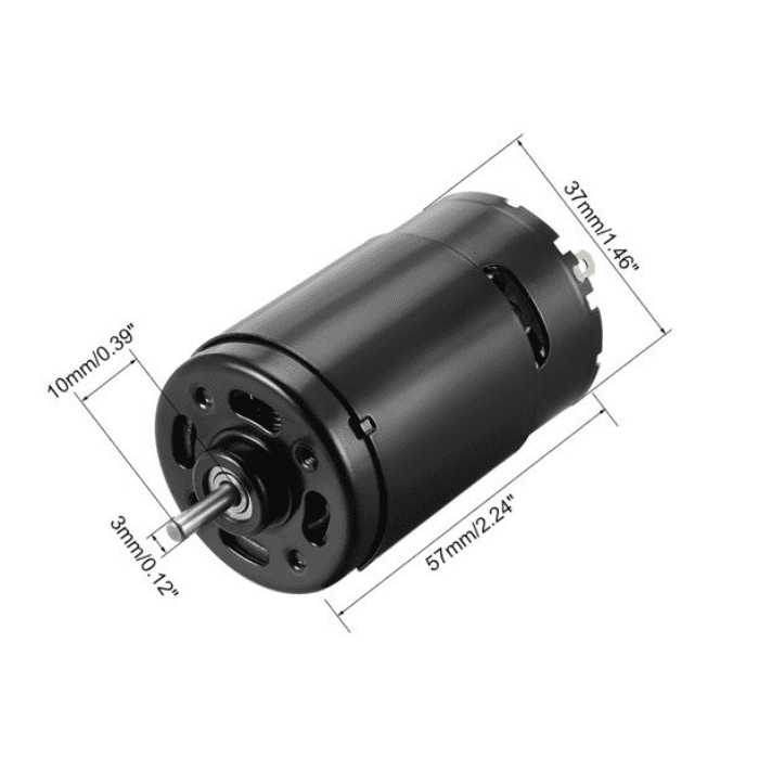 Iotcart SES-P-2033 550 10400 RPM High Torque DC Motor - Buy Online in India