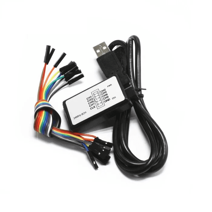 Iotcart 8CH USB Logic Analyzer 24MHz 8-Channel for Arduino/Raspberry Pi Debugging