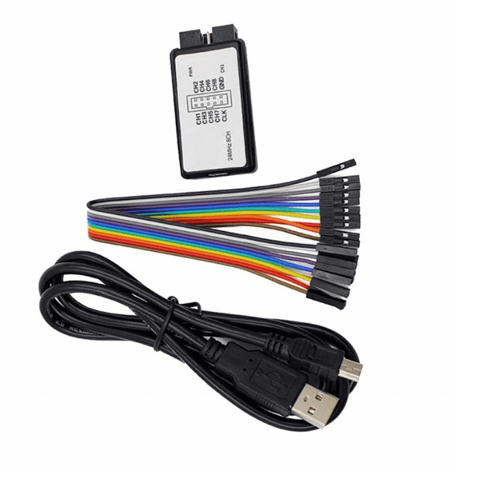 Iotcart 8CH USB Logic Analyzer 24MHz 8-Channel for Arduino/Raspberry Pi Debugging