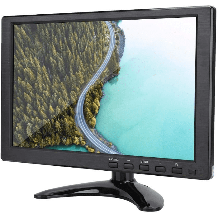 Iotcart H102 10.1 Inch 12V LCD Monitor - 1280x800 HDMI VGA for Raspberry Pi & CCTV
