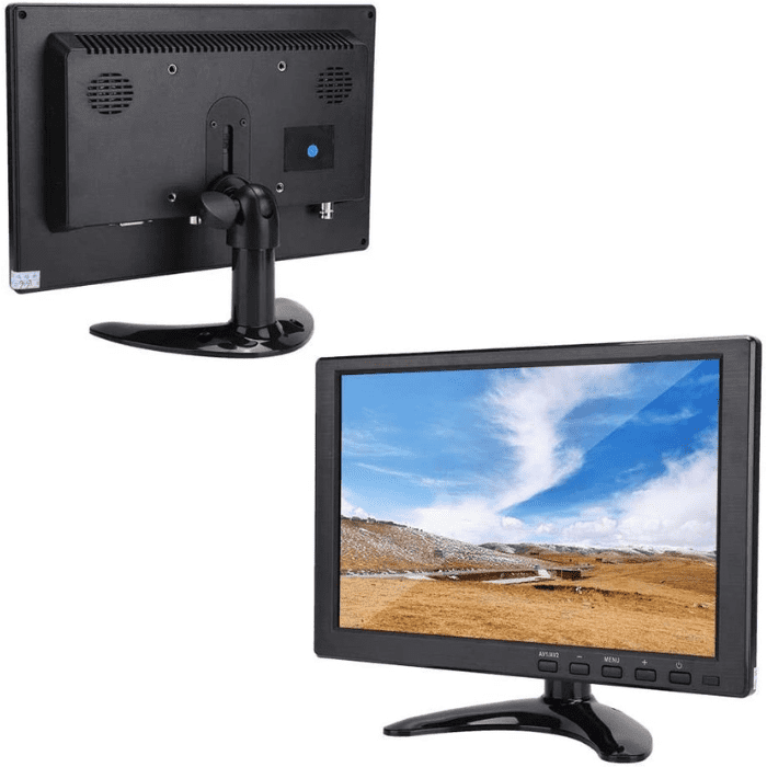 Iotcart H102 10.1 Inch 12V LCD Monitor - 1280x800 HDMI VGA for Raspberry Pi & CCTV