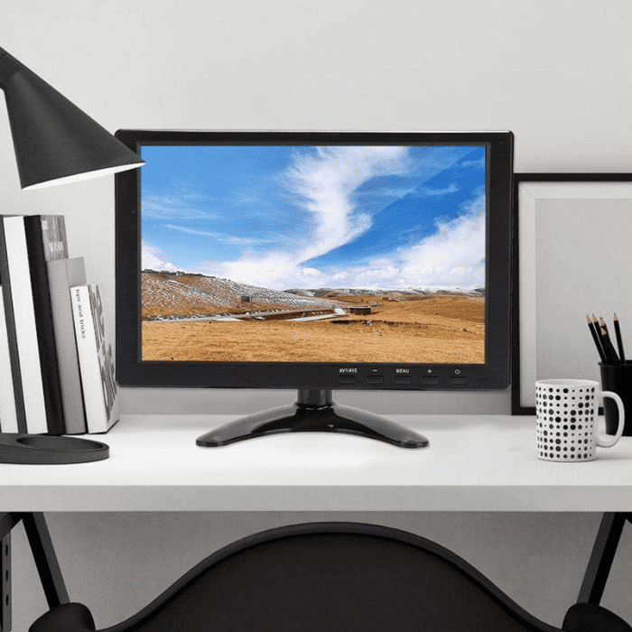 Iotcart H102 10.1 Inch 12V LCD Monitor - 1280x800 HDMI VGA for Raspberry Pi & CCTV