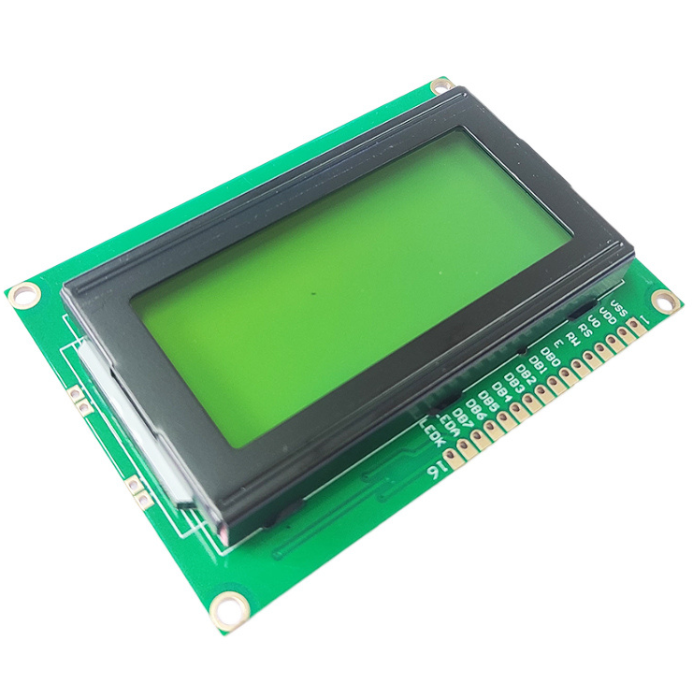 16x4 LCD Display With Green Backlight