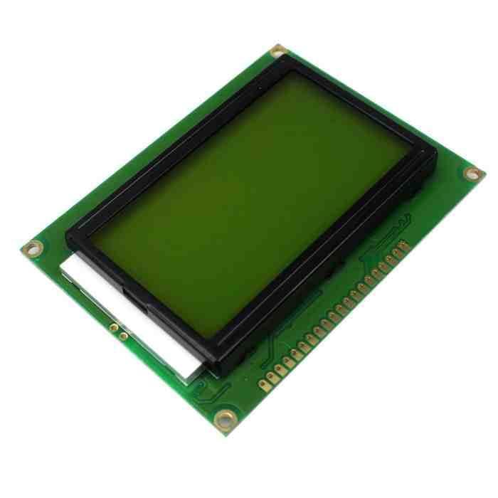 Iotcart SES-P-2090 128x64 Graphic LCD Yellow Backlight - Arduino Display Module