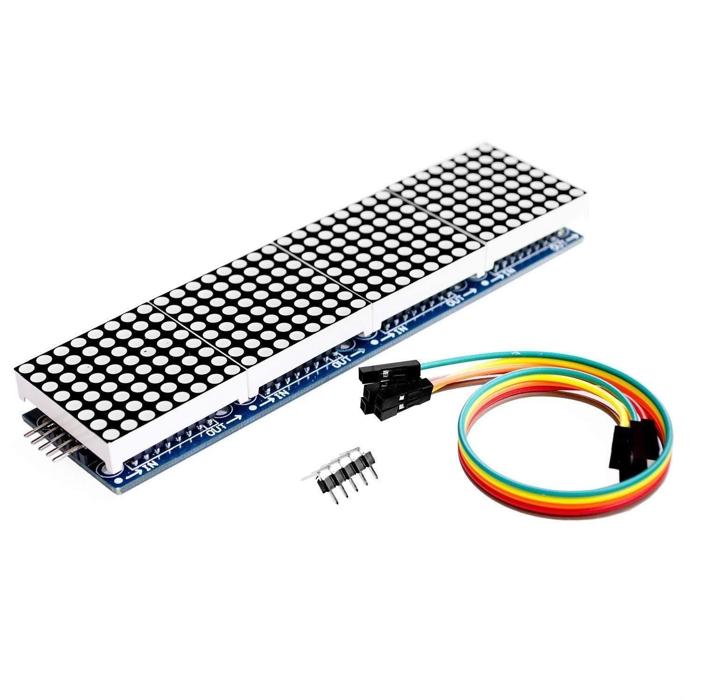 MAX7219 4 in 1 Dot Matrix Display Module 8x8 LED - Arduino Compatible