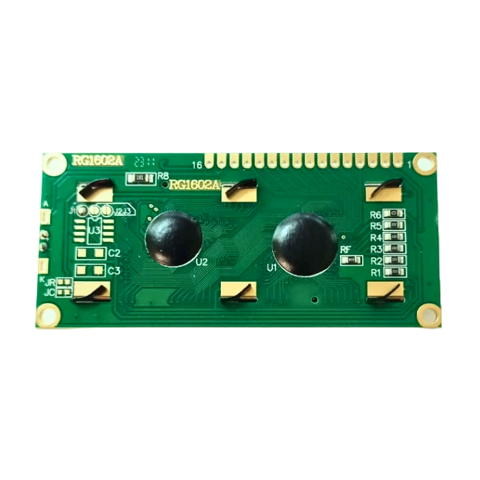 Iotcart 16x2 LCD Module Green Backlight - Arduino & Raspberry Pi Compatible
