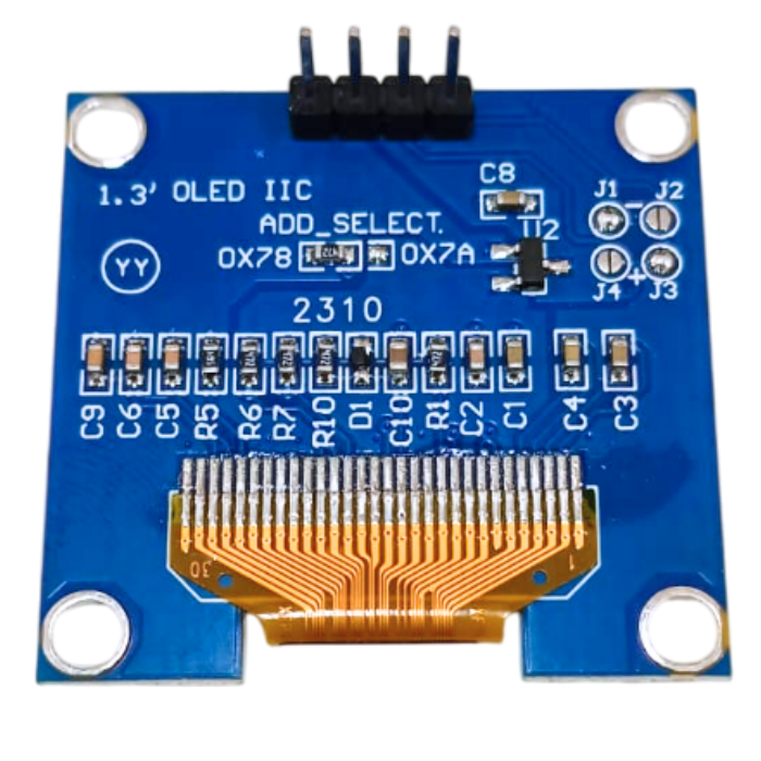 Iotcart SES-P-2106 1.3 Inch 128x64 I2C OLED Display Module - Arduino & Raspberry Pi Compatible
