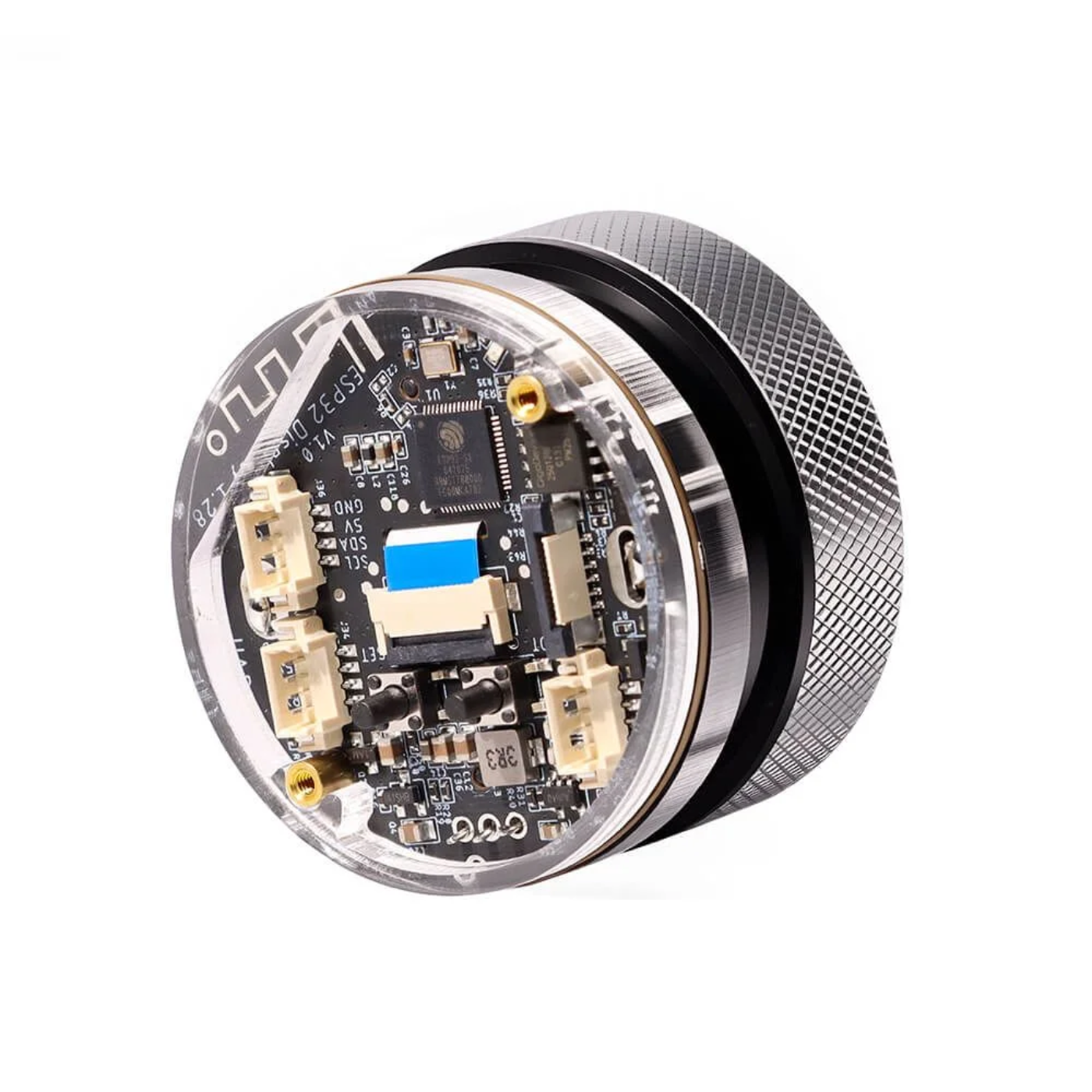 Elecrow CrowPanel 1.28 Inch ESP32 HMI Display with 240x240 IPS Round Touch Screen