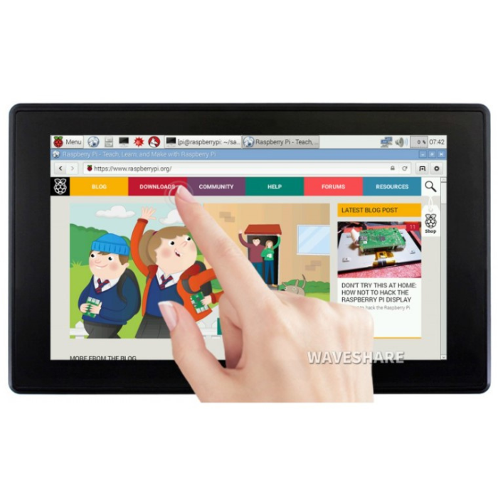 Waveshare 7inch HDMI Capacitive Touch Screen LCD (H) 1024×600 with Case