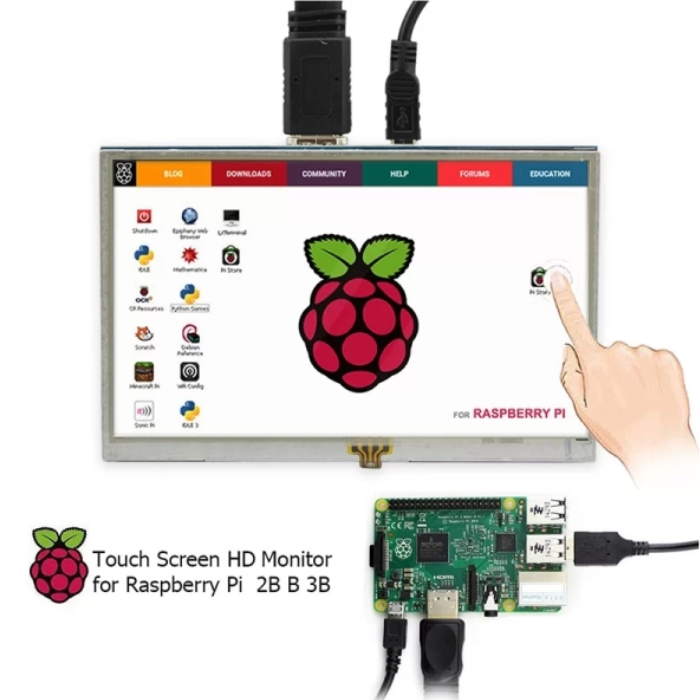 Elecrow RR050 5 Inch Resistive Touch TFT Display 800x480 for Raspberry Pi - Buy in India