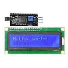 Iotcart 16x2 LCD Blue I2C Interface Display Module - Arduino Raspberry Pi Compatible