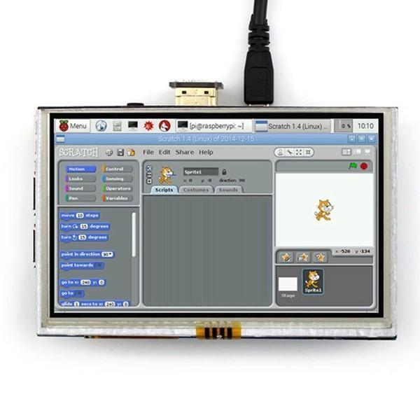 Iotcart 5 Inch HDMI TFT LCD Touch Display 800x480 - Raspberry Pi Compatible