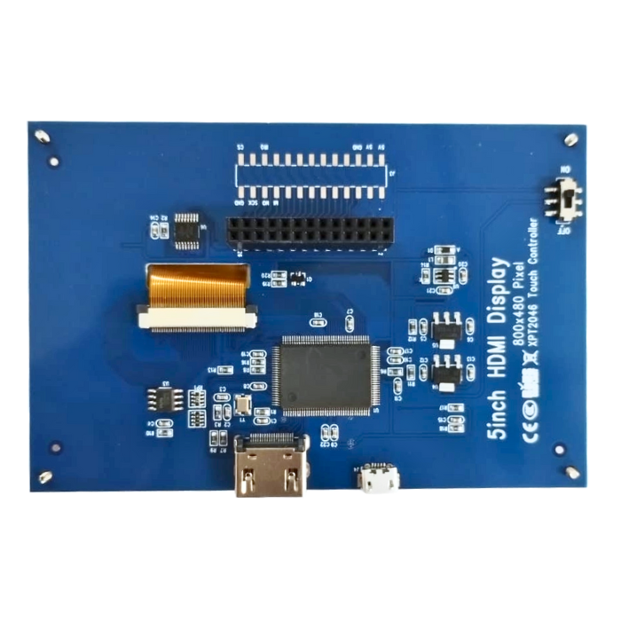 Iotcart 5 Inch HDMI TFT LCD Touch Display 800x480 - Raspberry Pi Compatible