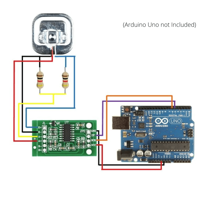 Iotcart SES-P-2158 50kg Load Cell with HX711 ADC - Weight Sensor Kit