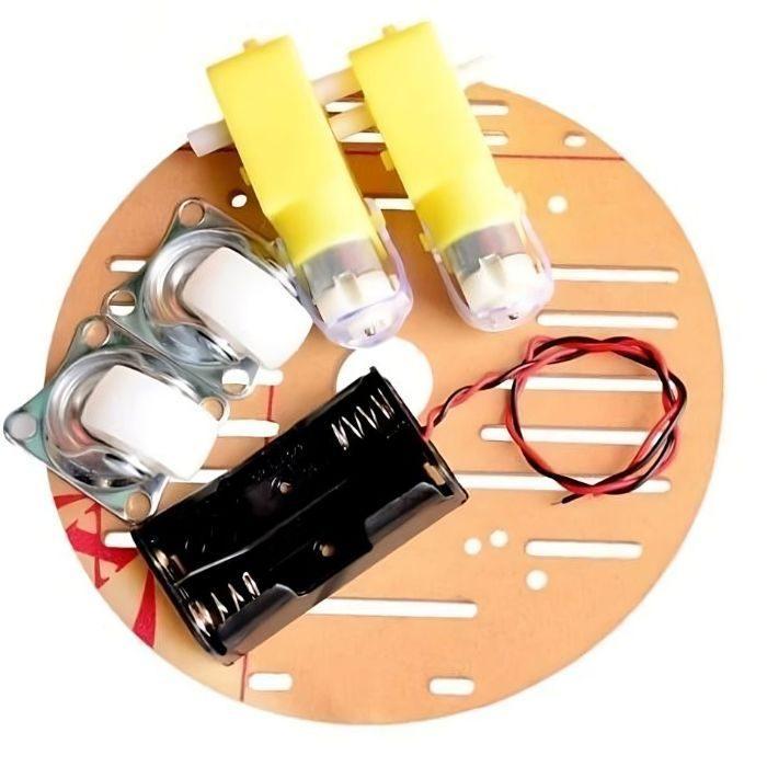 DIY 2WD Mini Round Robot Car Kit with Motors & Wheels - Arduino Compatible