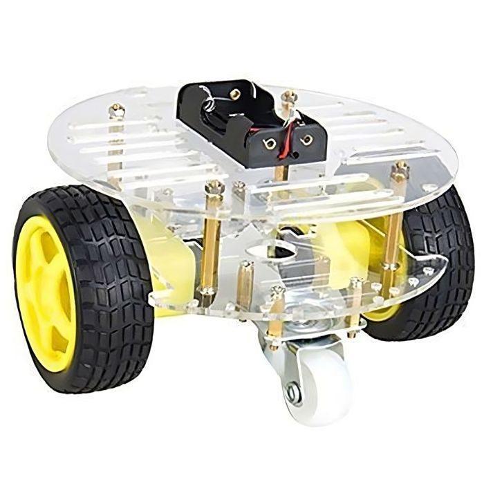 DIY 2WD Mini Round Robot Car Kit with Motors & Wheels - Arduino Compatible