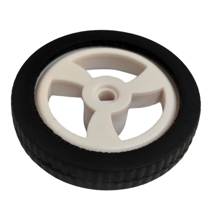 Rubber Hollow Car Wheel for DIY Robots & Toy Cars - Iotcart