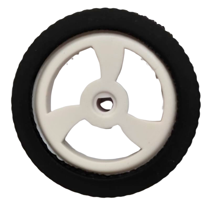 Rubber Hollow Car Wheel for DIY Robots & Toy Cars - Iotcart
