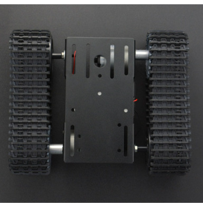 Iotcart Black Gladiator Tracked Robot Chassis - Arduino-Compatible DIY Platform